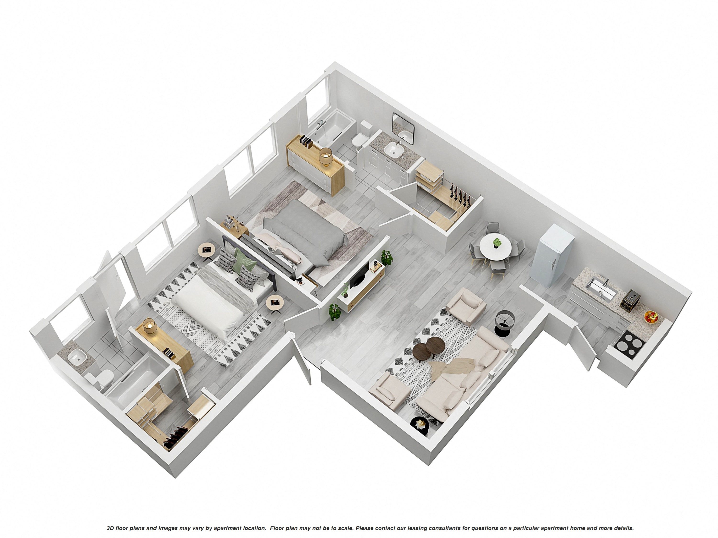 2 Bedroom/ 2 Bath
